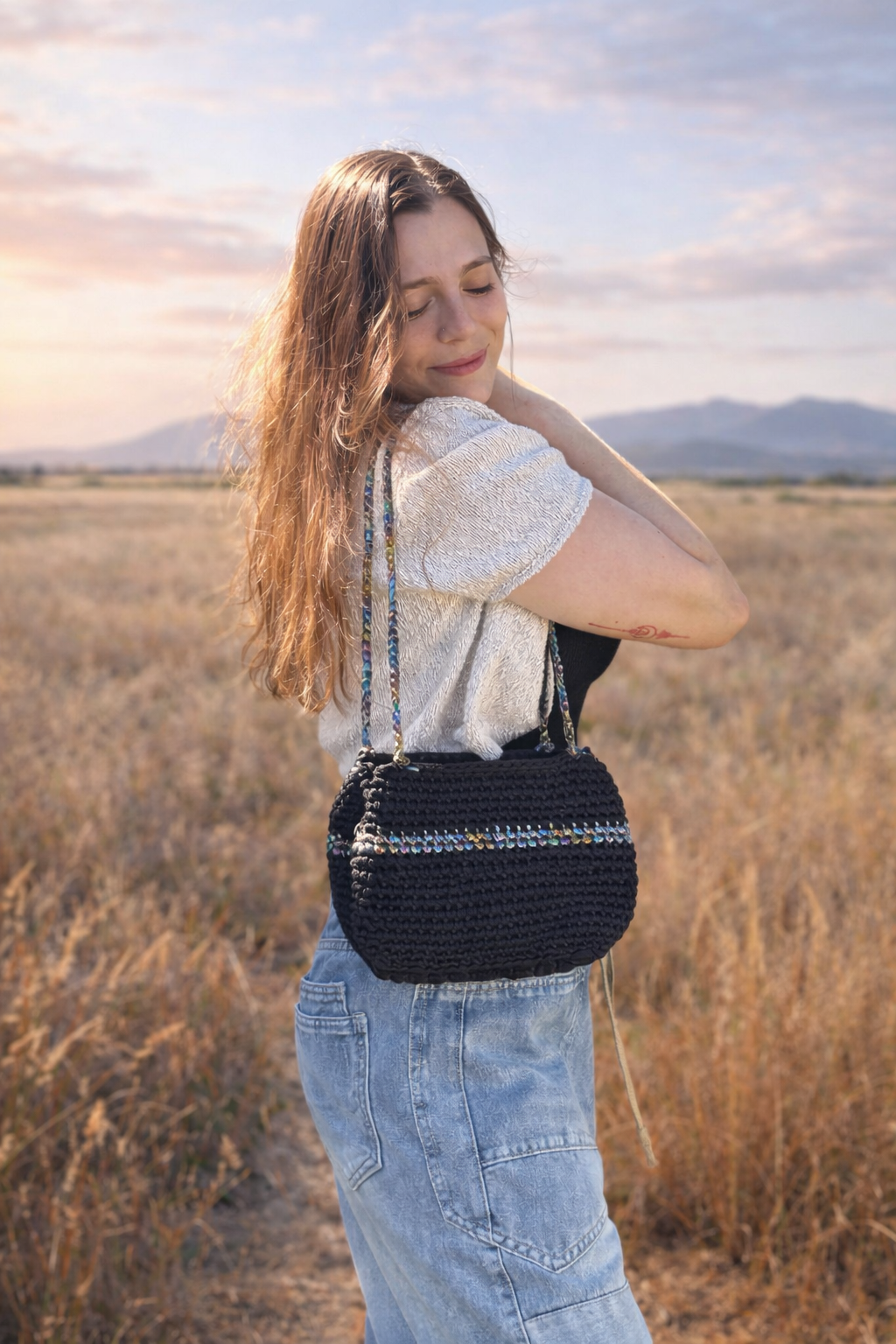 The Mini Crystal Shoulder Purse